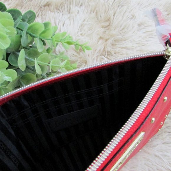 Victoria's Secret Faux Leather Studded Wristlet Bag - Picture 8 of 10